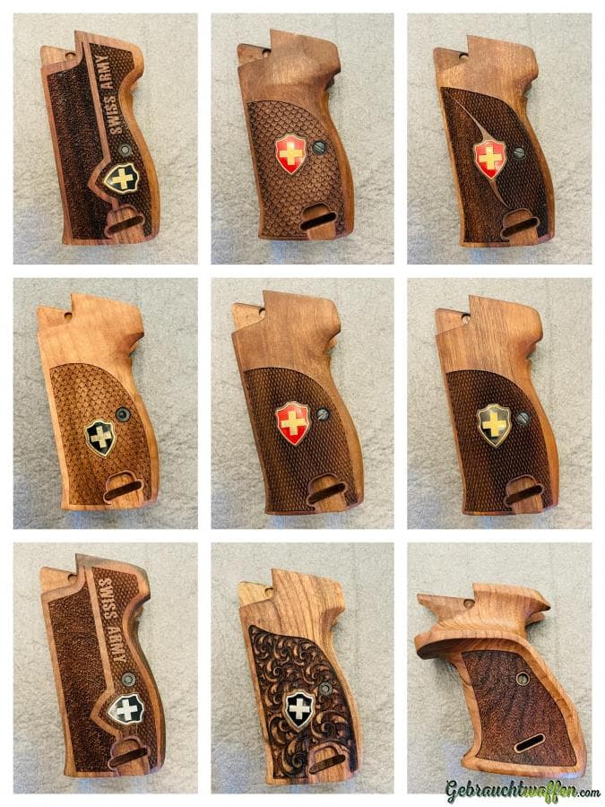 Verschiedene Griffschalen SIG 210 / 220 / 226 Nussbaum NEU